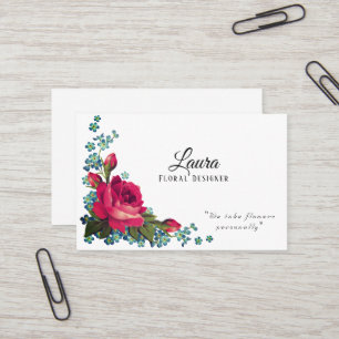 Elegant Flower Designer Business Card