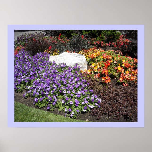 Elegant Flower Garden Poster (Front)