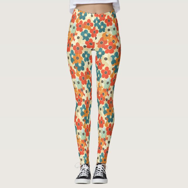 Elegant Flower Leggings (Front)