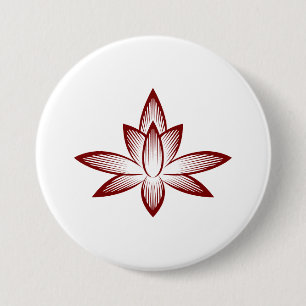 Elegant Flower Silhouette Buttons