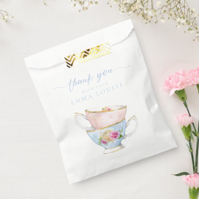 Elegant Flower Tea Bridal Brunch  Favour Bags (Sealed)