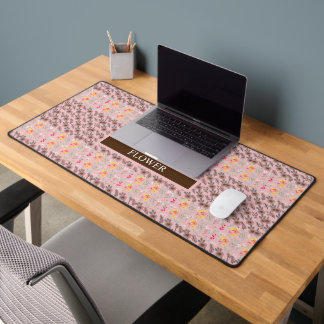 Elegant Flower Watercolor Customise Desk Mat