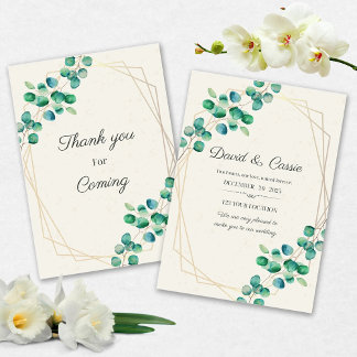 Elegant Flower Wedding Invitation