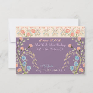 Elegant Flowered Guest Invitation Response