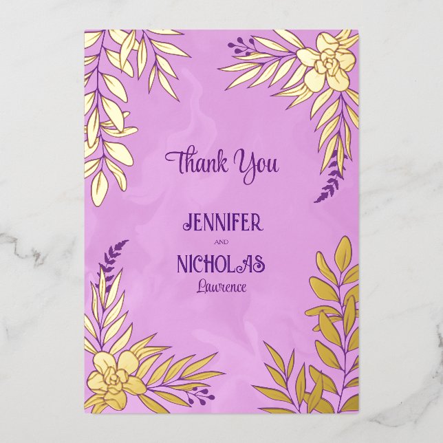 Elegant Flowers And Leaves Ornaments for Wedding (Front)