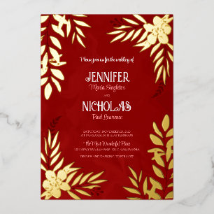 Elegant Flowers And Leaves Ornaments for Wedding