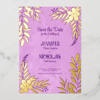 Elegant Flowers And Leaves Ornaments for Wedding F