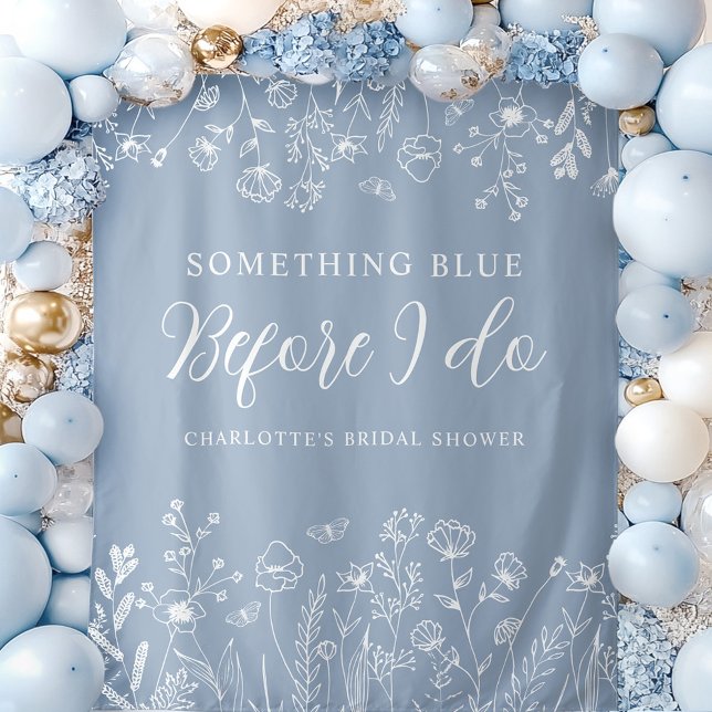 Elegant Flowers Bridal Shower Backdrop Tapestry (Creator Uploaded)