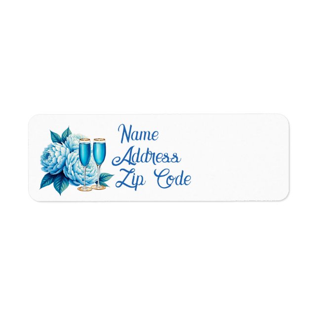 Elegant flowers champagne Wedding customisable  (Front)