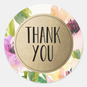 Elegant Flowers Gold   Favour Labels