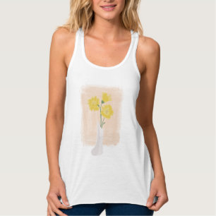 Elegant Flowers in Vase Singlet