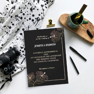 Elegant flowers petal Wedding Invitation