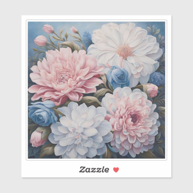 Elegant Flowers Sticker (Sheet)
