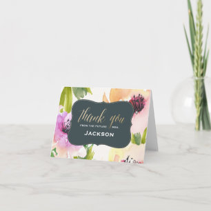 Elegant Flowers Thank You Card