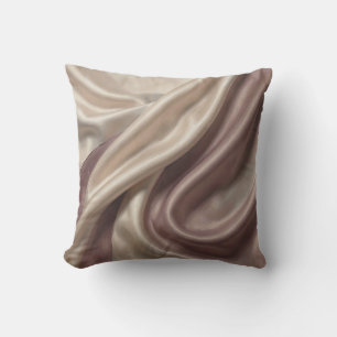 Elegant Flowing Silk Abstract Cushion