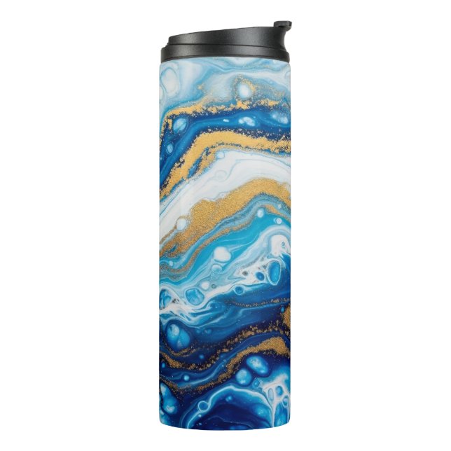 Elegant Fluid Art Decorative Coffee Mugs Abstract (Rotated Left)