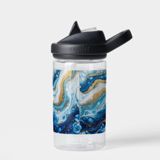 Elegant Fluid Art Decorative Coffee Mugs Abstract Water Bottle