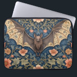 Elegant Flying Bat William Morris Inspired Floral Laptop Sleeve<br><div class="desc">Protect your device in style with this "Elegant Flying Bat - William Morris Inspired Floral" laptop sleeve. Featuring beautifully detailed bats in flight amidst lush, William Morris-inspired floral patterns, this sleeve combines classic elegance with a unique, whimsical charm. Ideal for art and nature enthusiasts, it adds a touch of sophistication...</div>