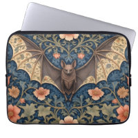 Elegant Flying Bat William Morris Inspired Floral