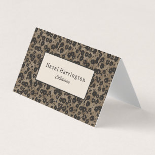 Elegant Folded Business Card Modern Floral