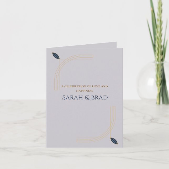 Elegant Folded Invitation (Front)