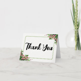 Elegant Folded Thank You Card - Fully Customisable