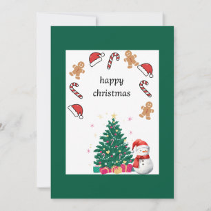 Elegant Foliage Christmas Dinner Party Invitation, Holiday Card