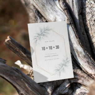 Elegant Foliage Modern Save The Date