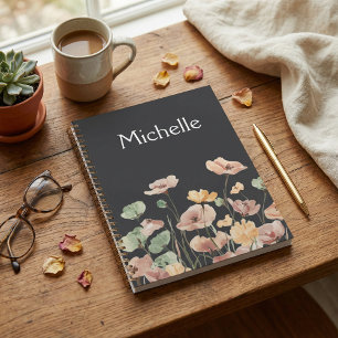 Elegant foliage rustic botanical watercolour Planner