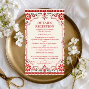 Elegant Folk Botanical Mexican Enclosure Card