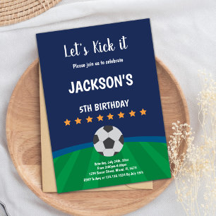 Elegant Football Party Design Invitation