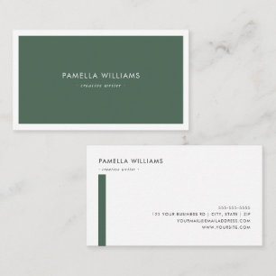 Elegant Forest Border Professional and Minimalist Business Card