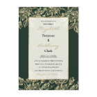 Elegant forest green gold luxury floral Wedding