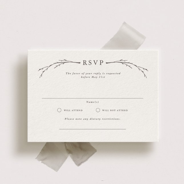 Elegant Forest Wedding RSVP Cards (Creator Uploaded)