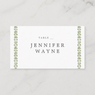Elegant formal classic vintage wedding place cards