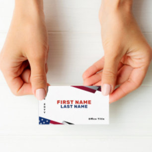 Elegant Formal Election Campaign Business Card