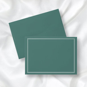 Elegant Formal Emerald Green Envelope