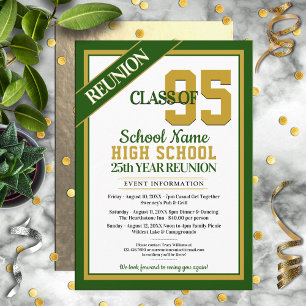 Elegant Formal High School Reunion Invitations
