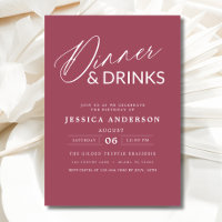 Elegant Formal Mauve Pink Dinner Party