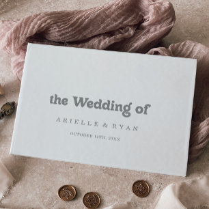 Elegant Formal Minimal Wedding Guest Book