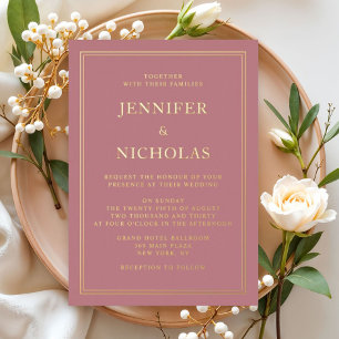 Elegant Formal Pink Wedding