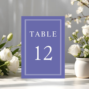 Elegant Formal Purple Lavender Wedding Table Number