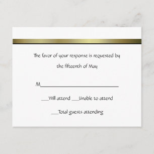 Elegant Formal Response Card