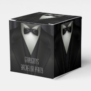 Elegant Formal Tuxedo Bachelor Party Favour Box
