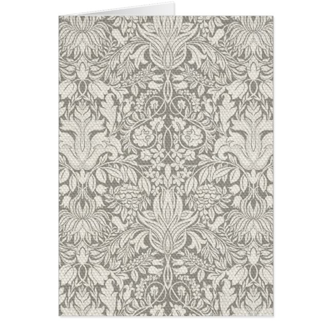 elegant formal white damask lace brocade (Front)