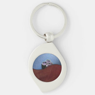Elegant Four Leaf Clover Keychain