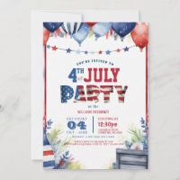 Elegant Fourth of July Party I balloons 2