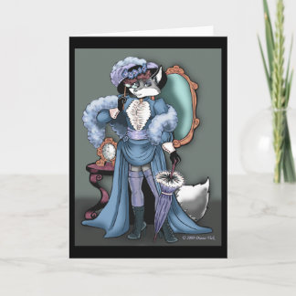 Elegant Fox Greeting Card