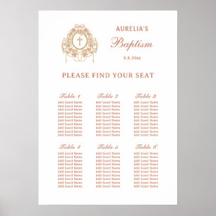 Elegant Frame Holy Cross Baptism Seating Chart