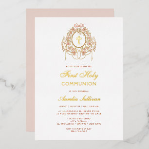 Elegant Frame Holy Cross First Communion